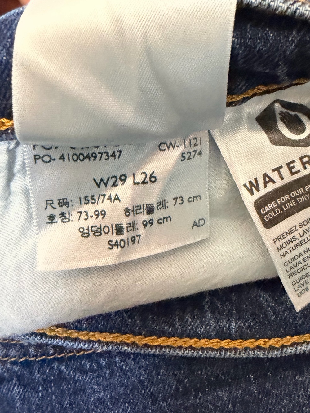 Levi’s Wedgie Straight Jeans Women 29 Salsa Dark Stone Raw Hem High Rise W29 L26 - Picture 6 of 10